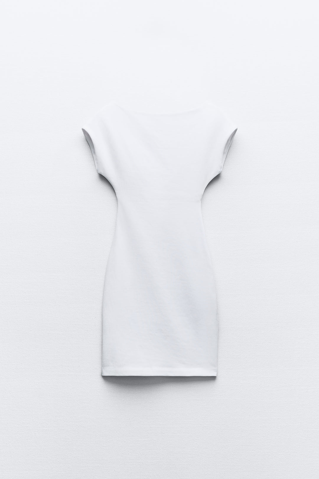 Robe courte coton/élasthanne dos nu