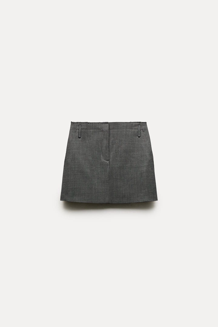 Mini-Jupe Ceinture Effilochée