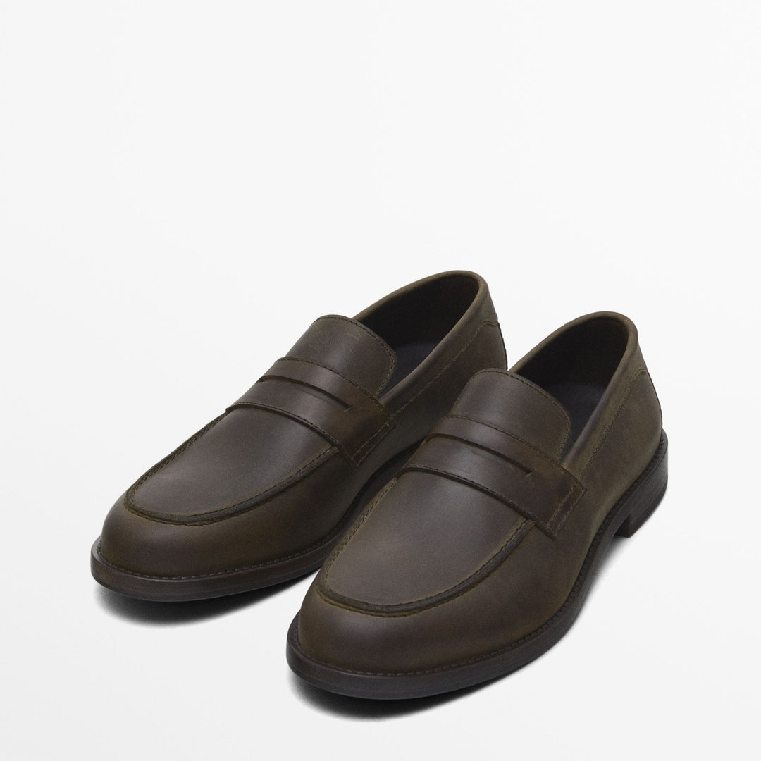 Moudda Massimo Dutti - Mocassin cuir marron - Tunisie 4