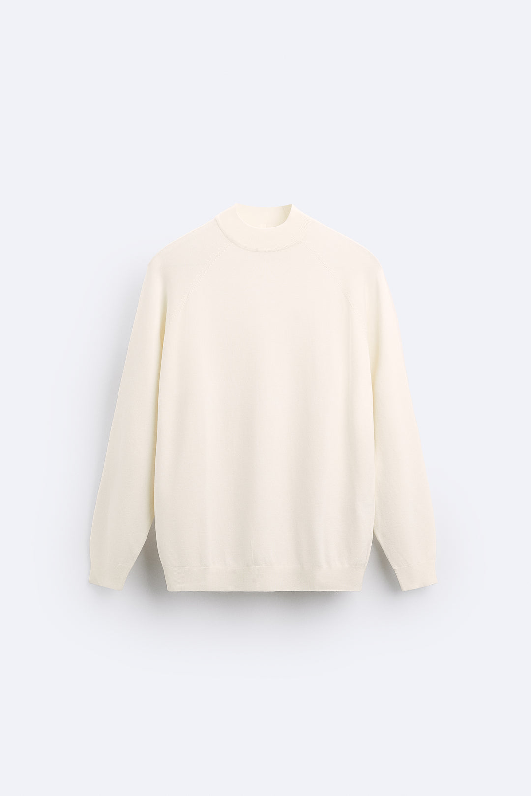 Pull viscose col montant manches longues**