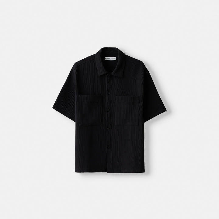 Moudda BERSHKA - Chemise manches courtes boxy plissée - Tunisie 2