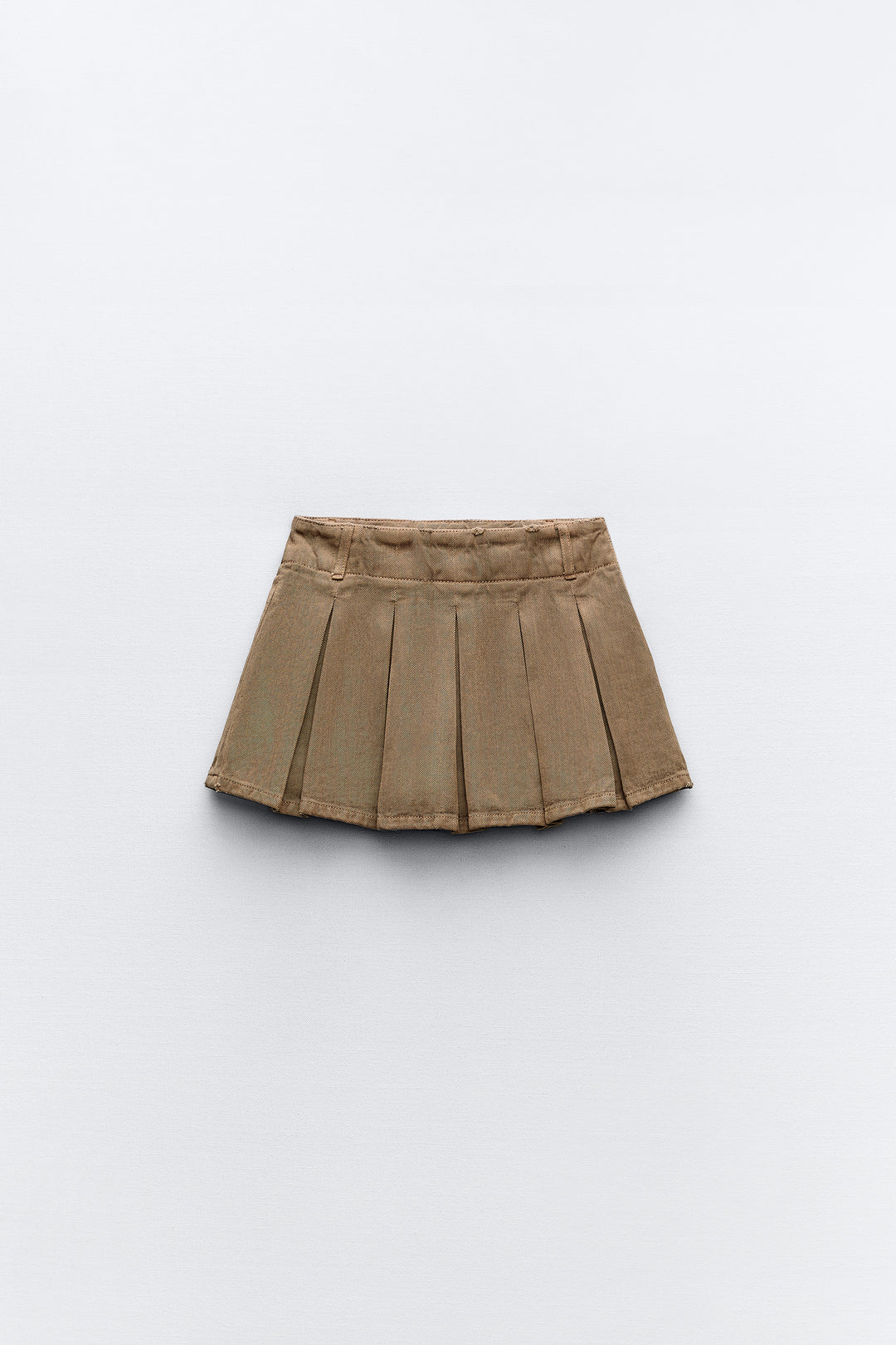 Jupe taille basse plissée
