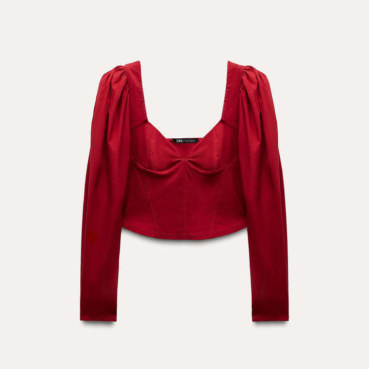 Moudda ZARA - Top Volume Manches Longues Stretch - Tunisie 2