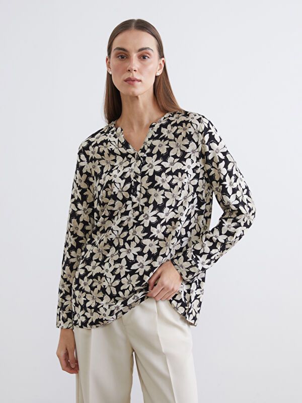 Moudda LC Waikiki - Chemisier (blouse) imprimé manches longues en tissu pour Femme - Tunisie 1