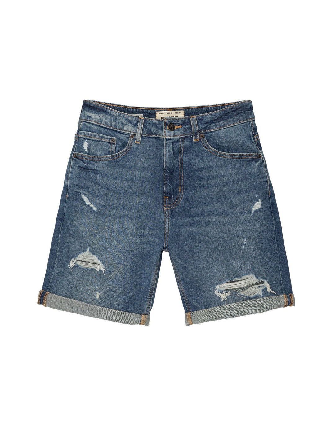 Moudda PULL & BEAR - Bermuda Denim Slim Déchiré - Tunisie 5