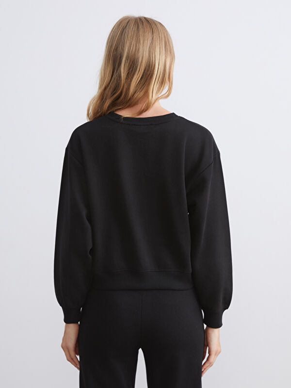 Moudda LC Waikiki - Sweatshirt en jersey Femme Noir - Tunisie 4