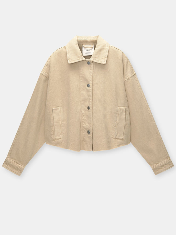 Moudda PULL & BEAR - Veste Coton Courte Plis Dos - Tunisie 1