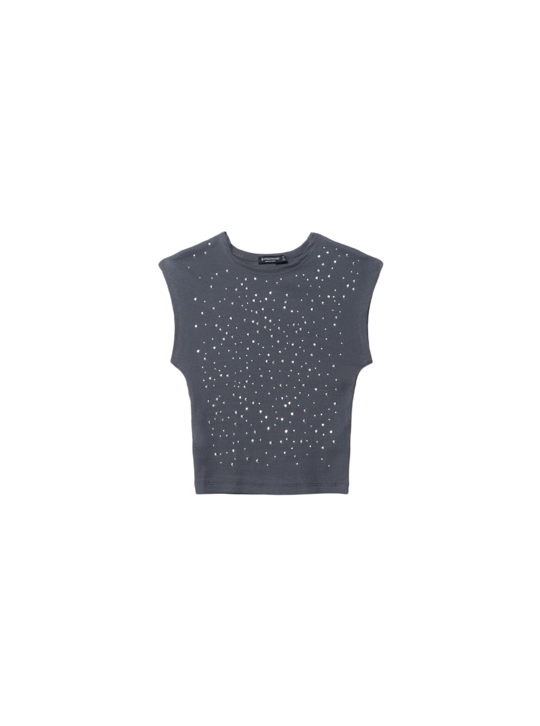 Moudda STRADIVARIUS - T-Shirt Mini Manches avec Clous - Tunisie 4
