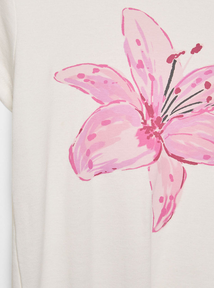 Moudda STRADIVARIUS - T-Shirt Imprimé Fleur - Tunisie 2