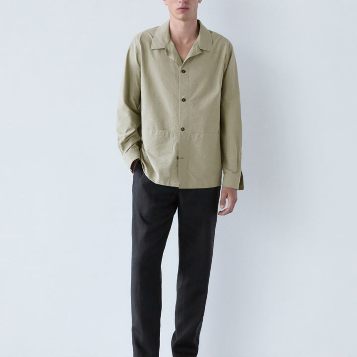 Moudda Massimo Dutti - Pantalon 100 % lin sophistiqué fuselé - Tunisie 6