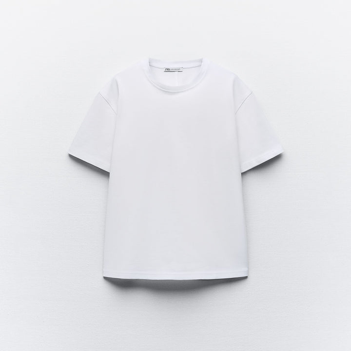 Moudda ZARA - T-shirt Coton Épais Col Rond - Tunisie 2