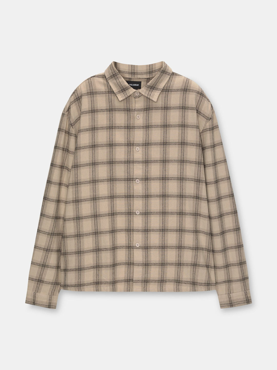 Moudda PULL & BEAR - Chemise Manches Longues Lavage Acide Écru - Tunisie 2