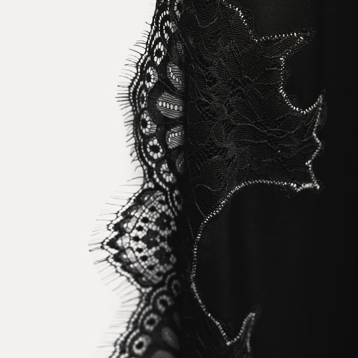 Moudda ZARA - Robe mi-longue de soie détail dentelle - Tunisie 5
