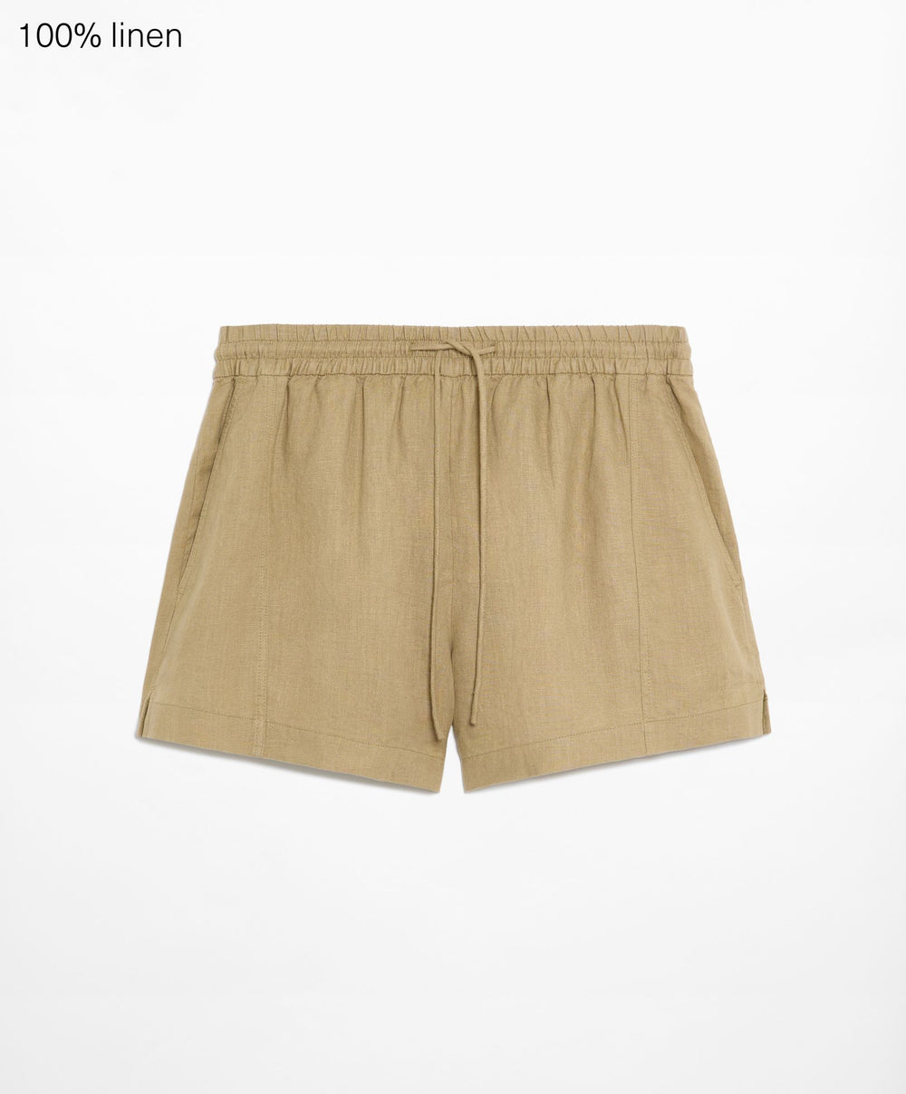 Moudda Oysho - Pantalon 100% Lin avec Élastique Taille Moyenne - Tunisie 2