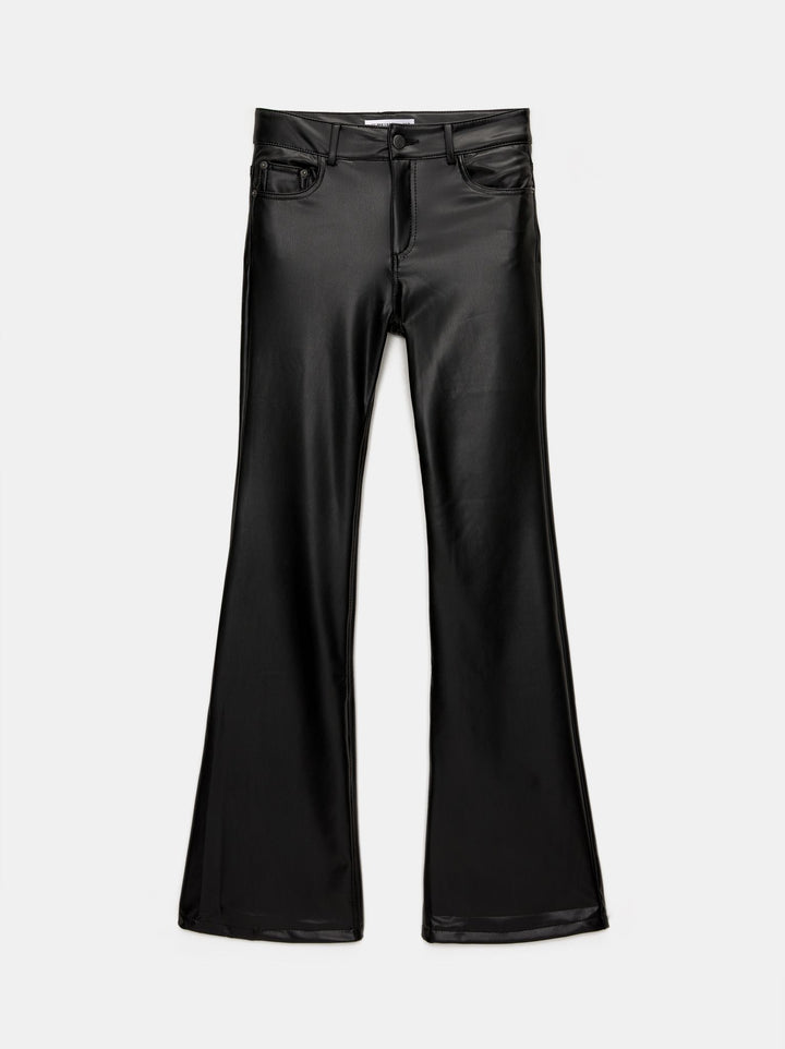 Moudda PULL & BEAR - Pantalon Taille Haute Flare PU - Tunisie 3