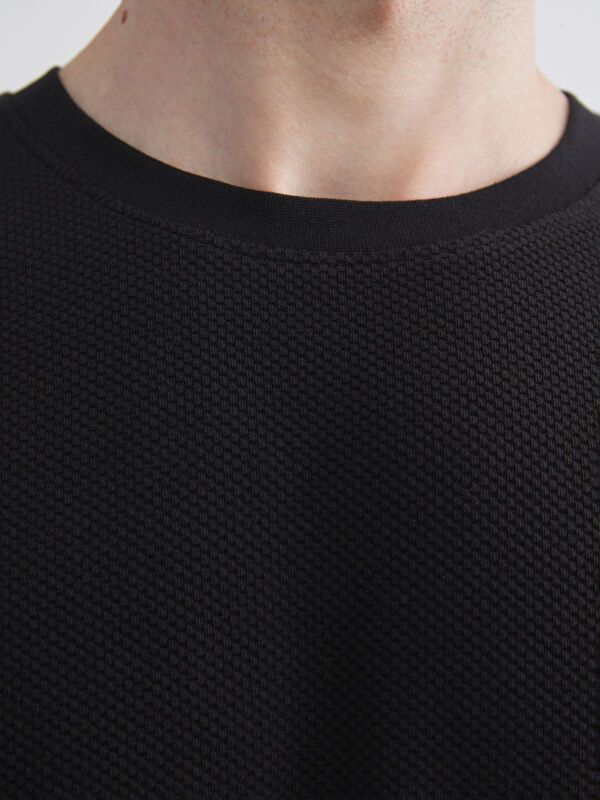 Moudda LC Waikiki - Sweatshirt jersey basique Homme Noir - Tunisie 3