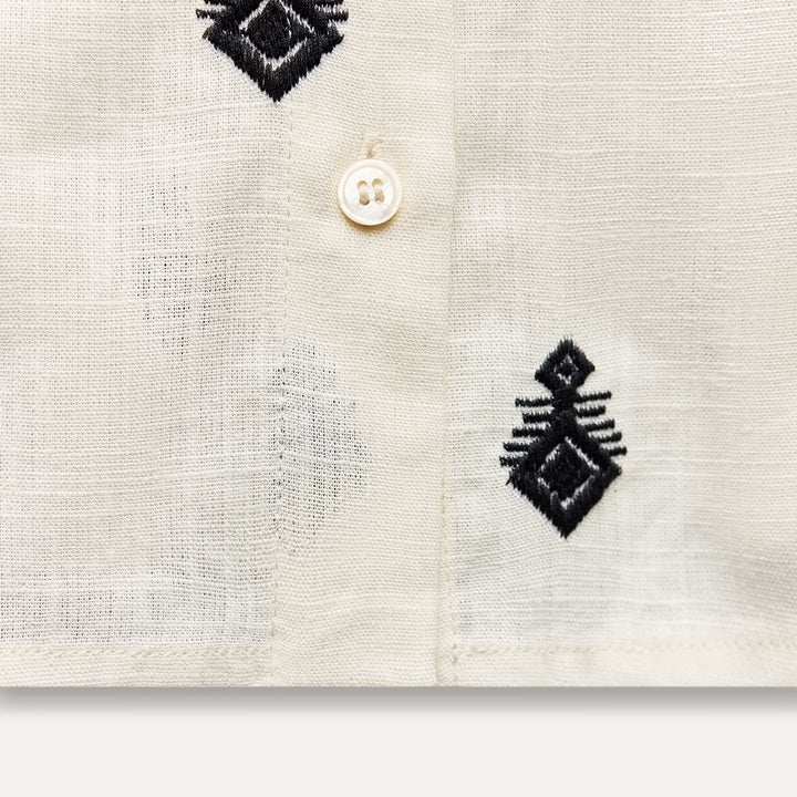 Moudda ZARA - Set top brodé noir/blanc - Tunisie 4