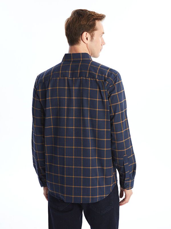 Moudda LC Waikiki - Chemise à carreaux tissée à manches longues pour Hommes - Tunisie 4