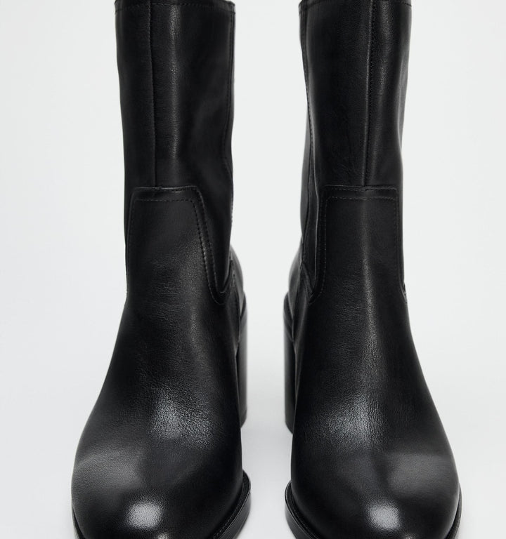 Moudda ZARA - Bottine talon large cuir - Tunisie 3