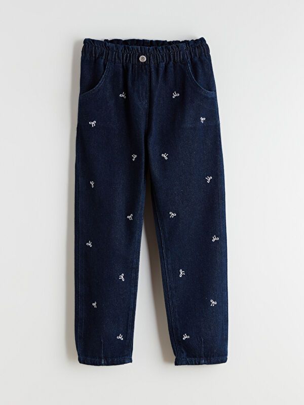 Moudda LC Waikiki - Pantalon en jean couleur Rodeo foncé pour filles - Tunisie 1