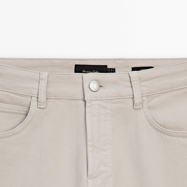 Moudda Massimo Dutti - Pantalon jean Bull denim coupe slim - Tunisie 4