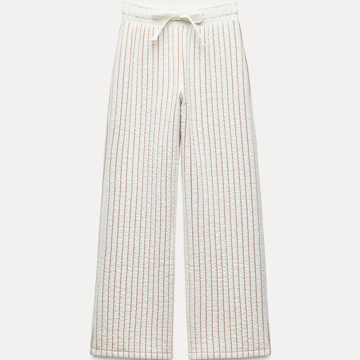 Moudda ZARA - Pantalon Large Rayé Matelassé - Tunisie 2