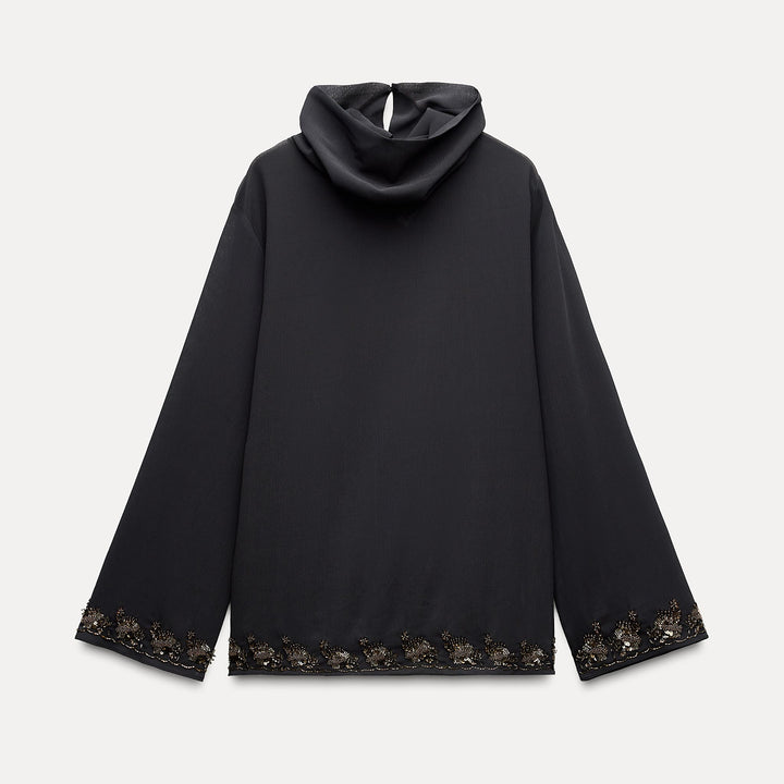 Moudda ZARA - Set chemise fluide ourlet fantaisie - Tunisie 1