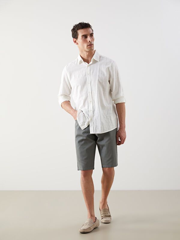 Moudda LC Waikiki - Short classique en tissu tissé pour Homme - Tunisie 1