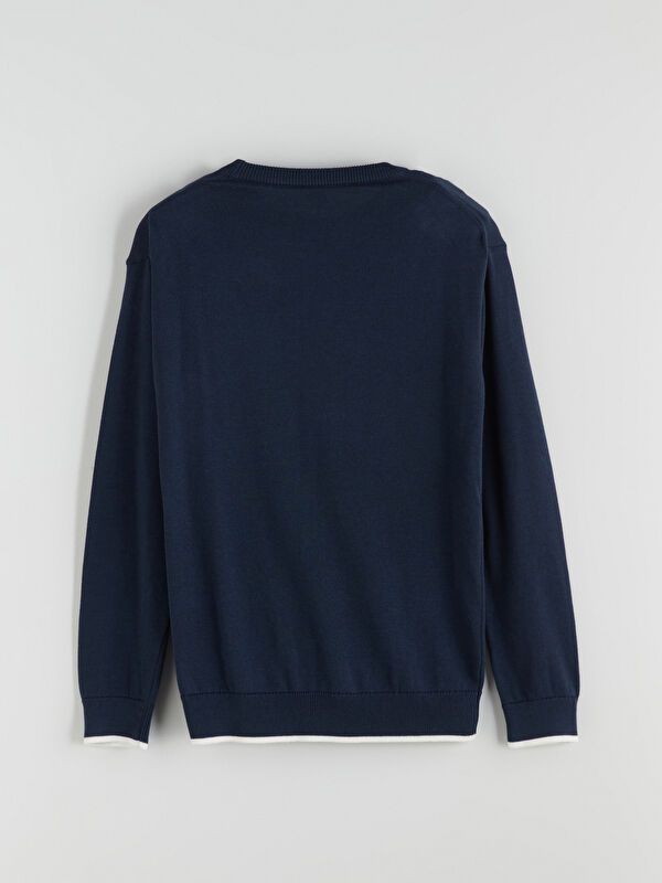 Moudda LC Waikiki - Pull en tricot Garçon Bleu marine foncé - Tunisie 3