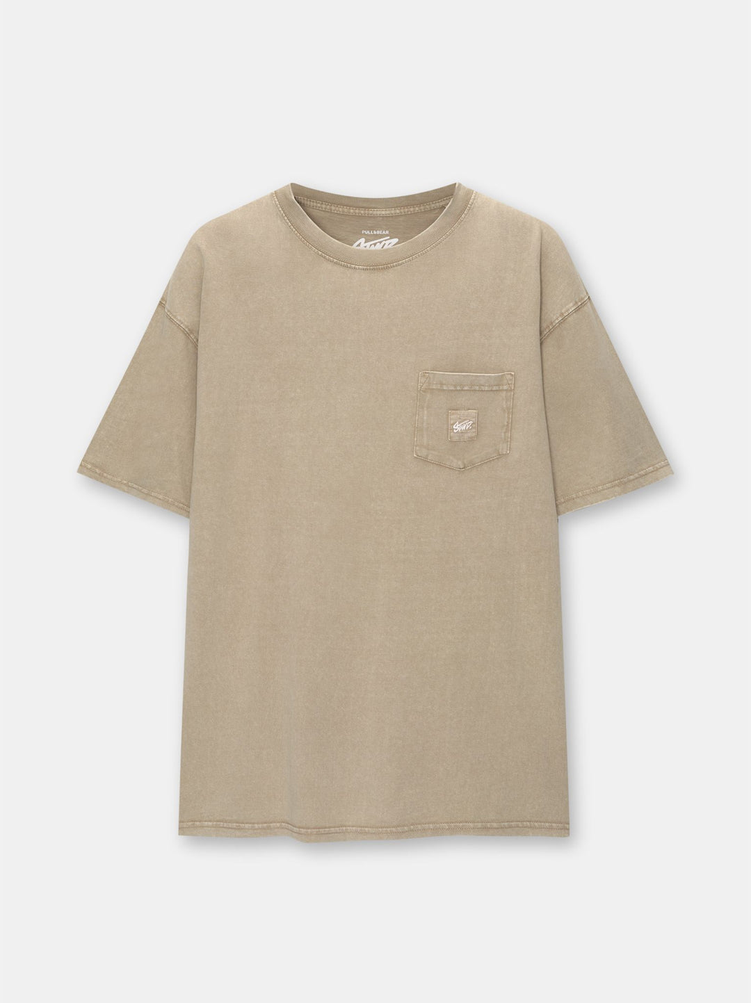 Moudda PULL & BEAR - T-Shirt Demi-Manches Poche STWD Teinture Garment - Tunisie 1