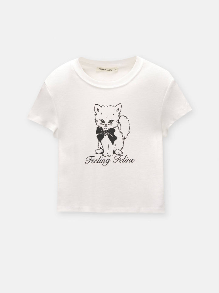 Moudda PULL & BEAR - Body Graphique Slim Animaux Mignons - Tunisie 5
