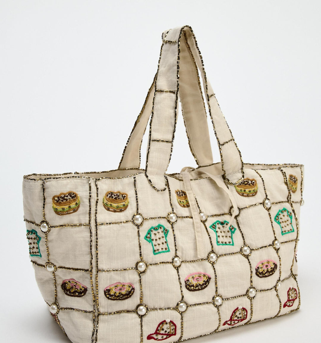 Moudda ZARA - Sac tote midi beignets et hamburgers - Tunisie 2