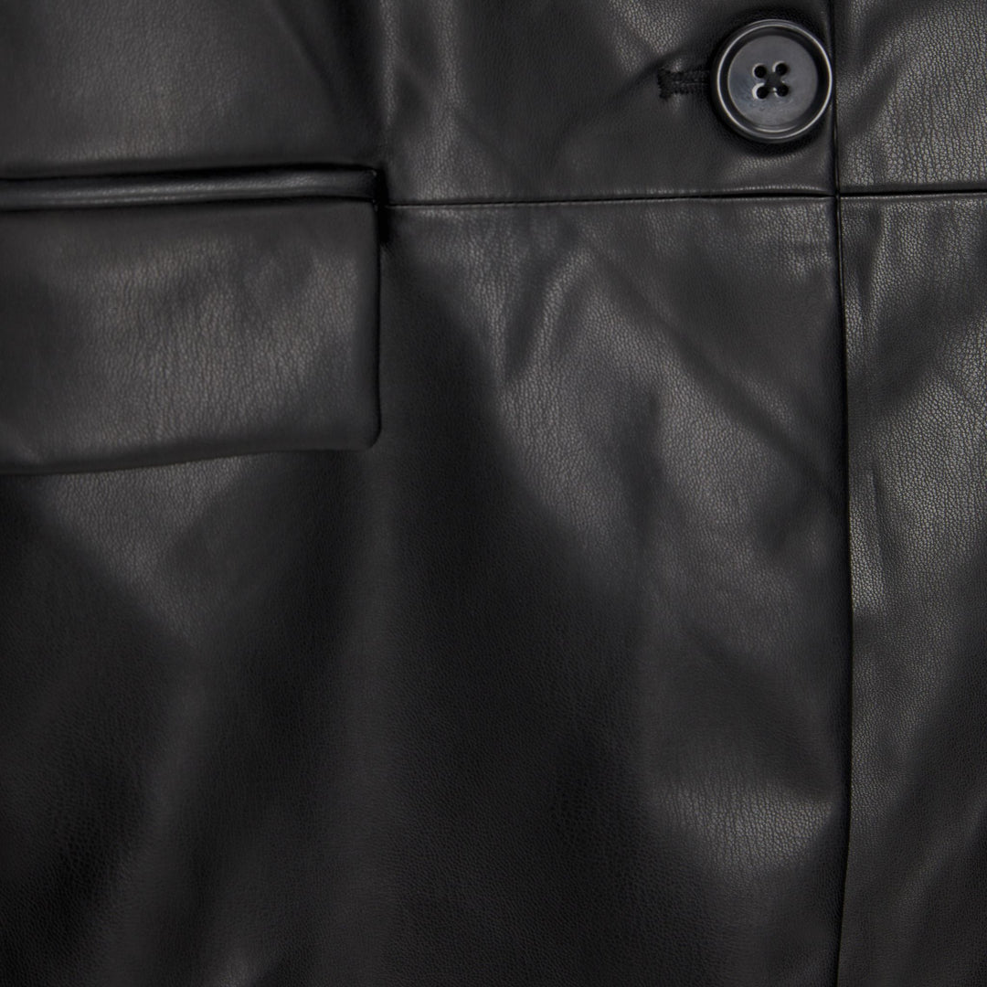 Moudda PULL & BEAR - Blazer Simili Cuir Basique - Tunisie 1