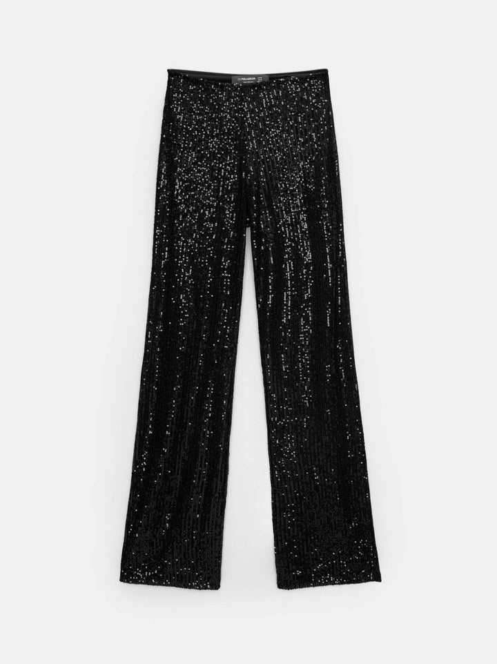 Moudda PULL & BEAR - Pantalon Fête Jambe Large Paillettes - Tunisie 1