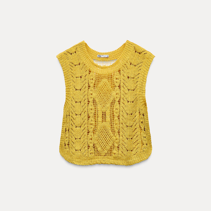 Moudda ZARA - Gilet Top en Crochet - Tunisie 1