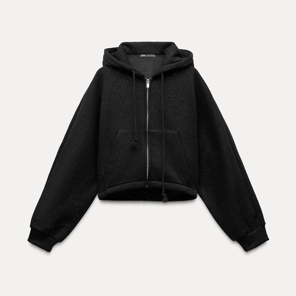 Moudda ZARA - Veste bomber manches longues, paillettes noires - Tunisie 2