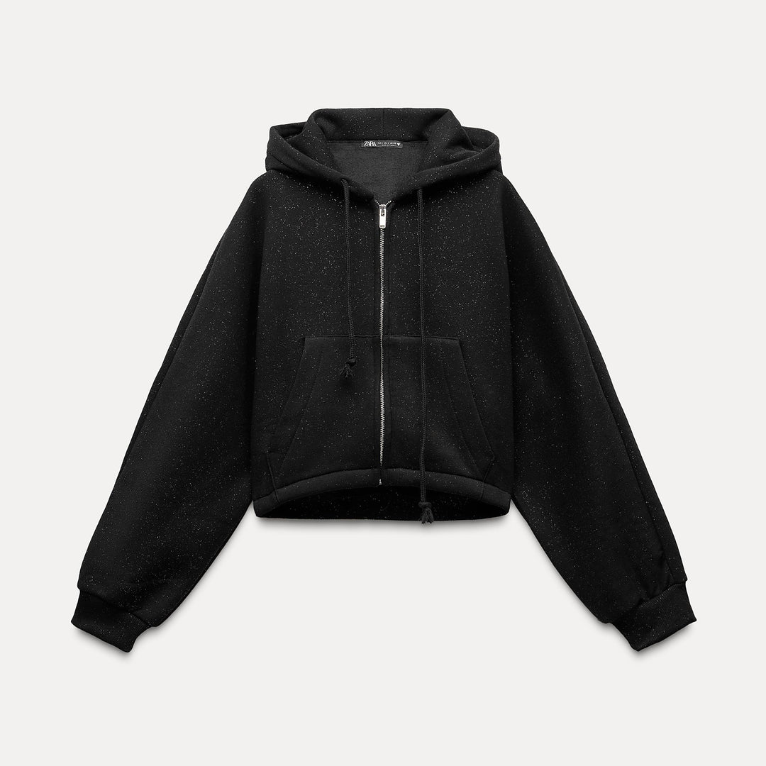 Moudda ZARA - Veste bomber manches longues, paillettes noires - Tunisie 2