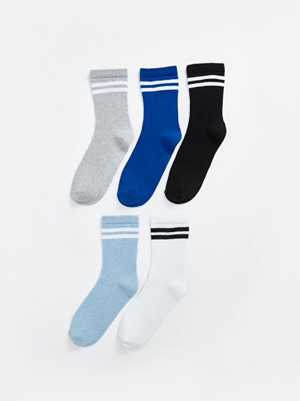 Moudda LC Waikiki - Chaussettes courtes Garçon Fil mélangé teint - Tunisie 1