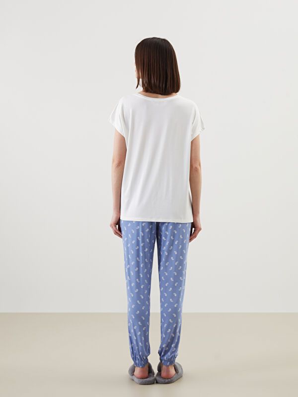 Moudda LC Waikiki - Pyjama manches courtes en jersey pour Femme - Tunisie 4