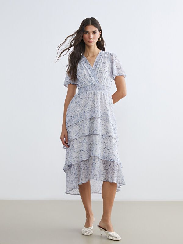 Moudda LC Waikiki - Robe manches courtes en tissu pour Femme - Tunisie 2