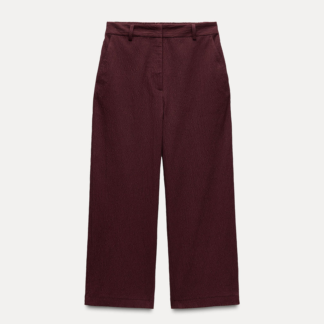 Moudda ZARA - Set pantalon droit seersucker - Tunisie 1