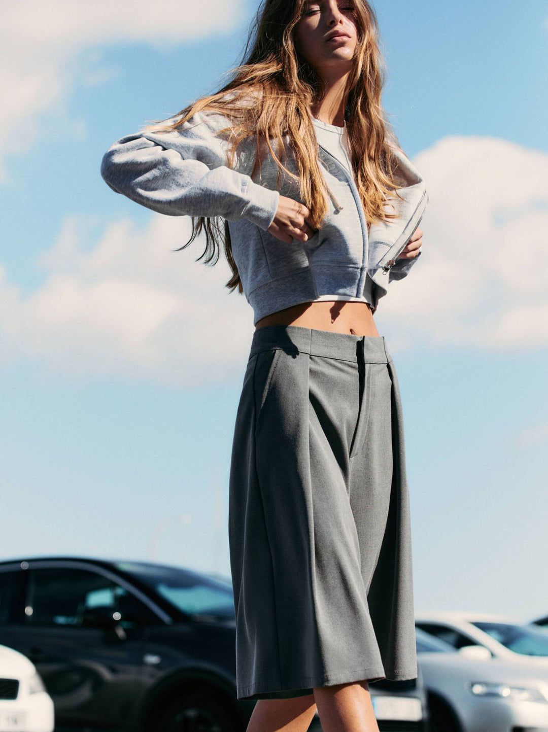 Moudda PULL & BEAR - Bermuda Oversize Pli En Ligne - Tunisie 1