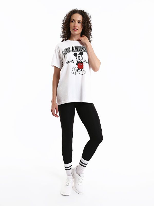 Moudda LC Waikiki - Body jersey manches courtes licence Femme Buxe blanc - Tunisie 2