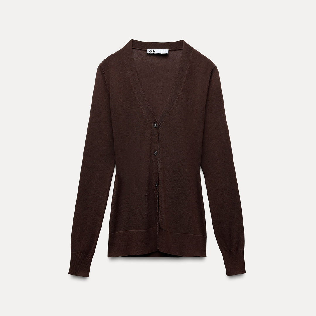 Moudda ZARA - Veste col en V en Tencel/lyocell/coton/soie – ensemble - Tunisie 1