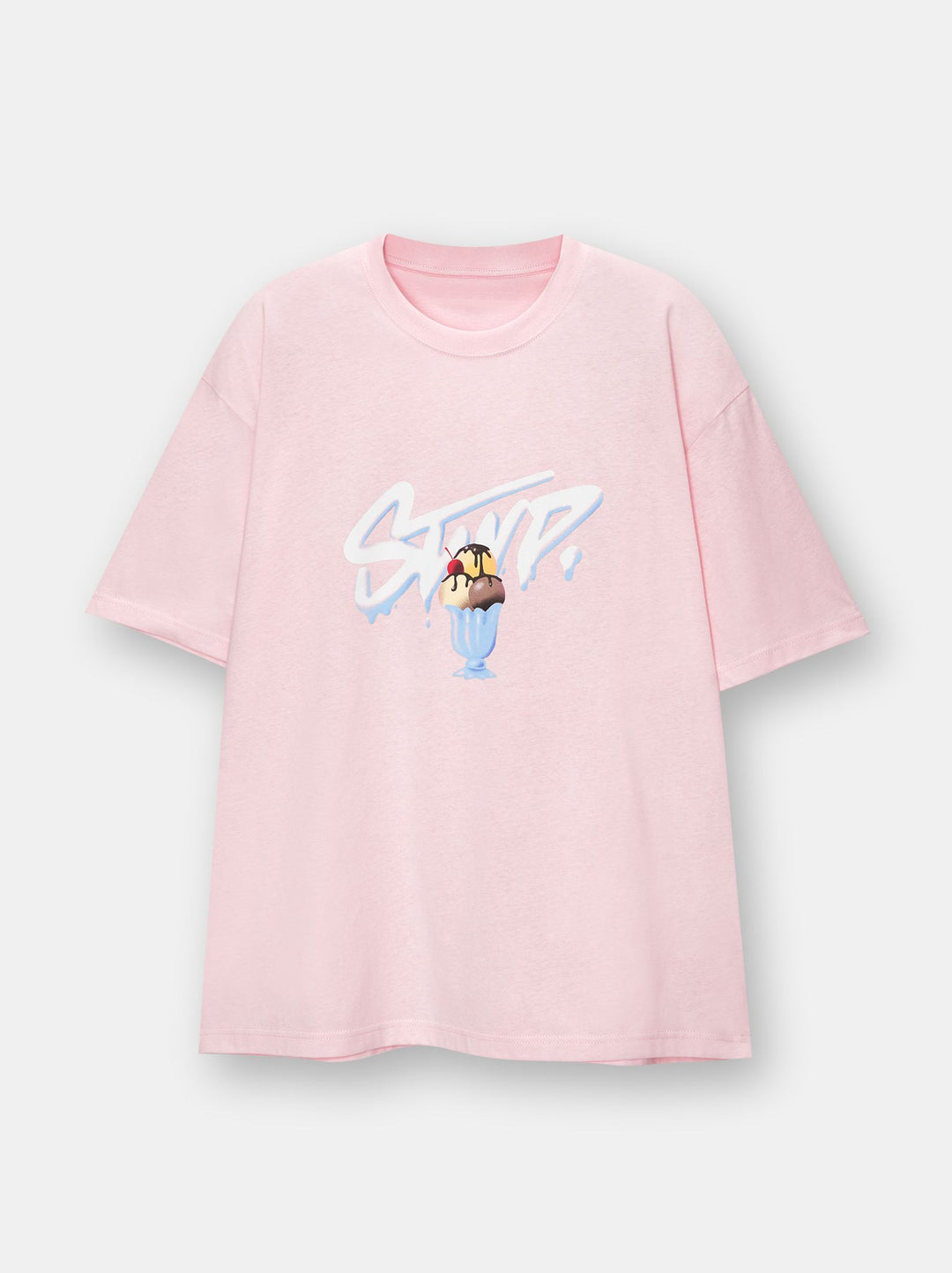 Moudda PULL & BEAR - T-Shirt Logo STWD Lavé Coupe Glace - Tunisie 1