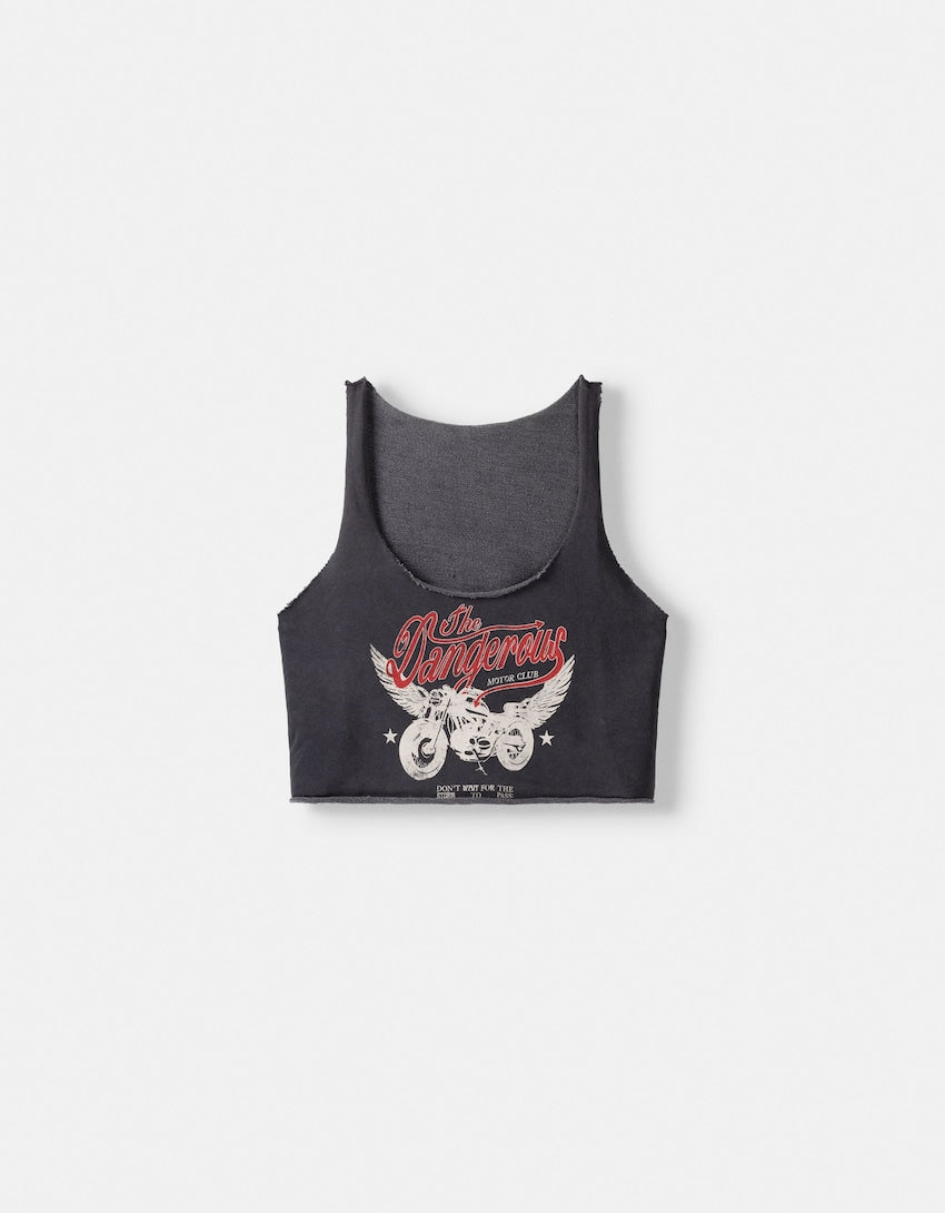 Débardeur bords francs imprimé Dangerous Motor Club