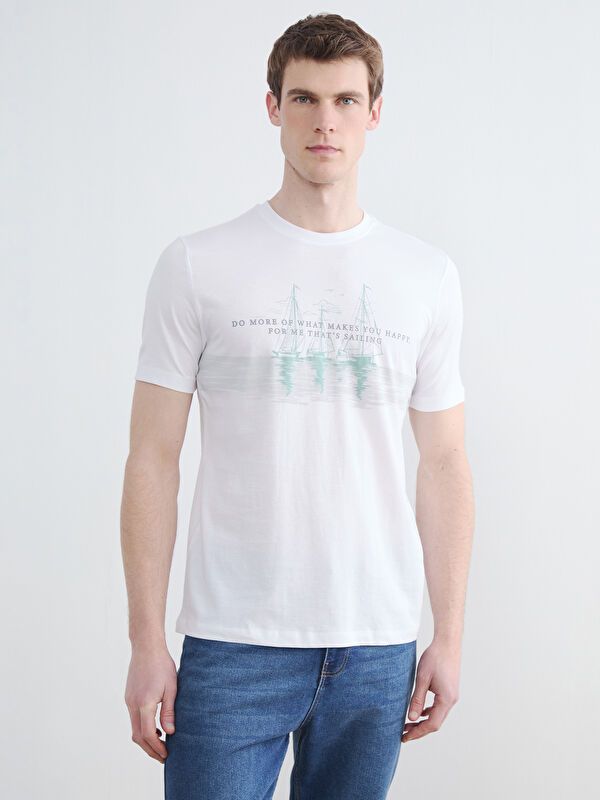 Moudda LC Waikiki - T-shirt imprimé manches courtes en jersey pour Homme - Tunisie 1