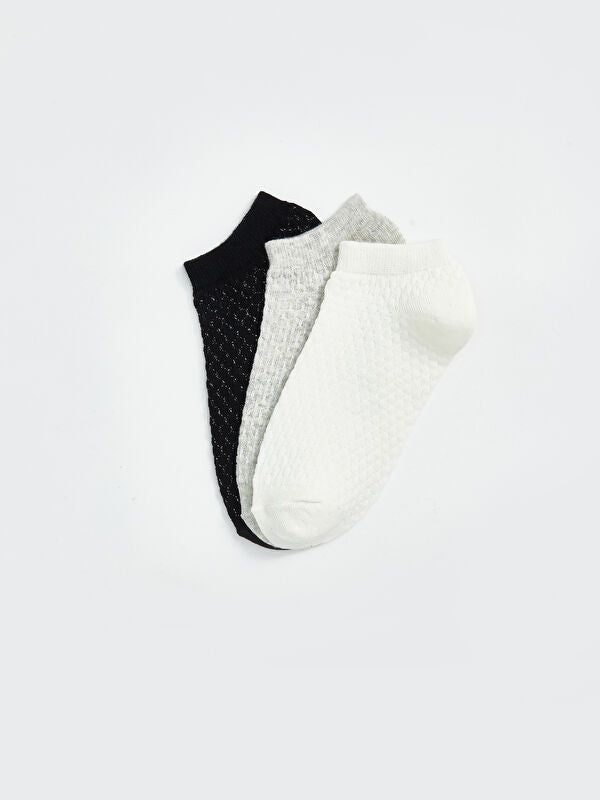 Moudda LC Waikiki - Chaussettes pour sneakers Femme Ecru - Tunisie 2
