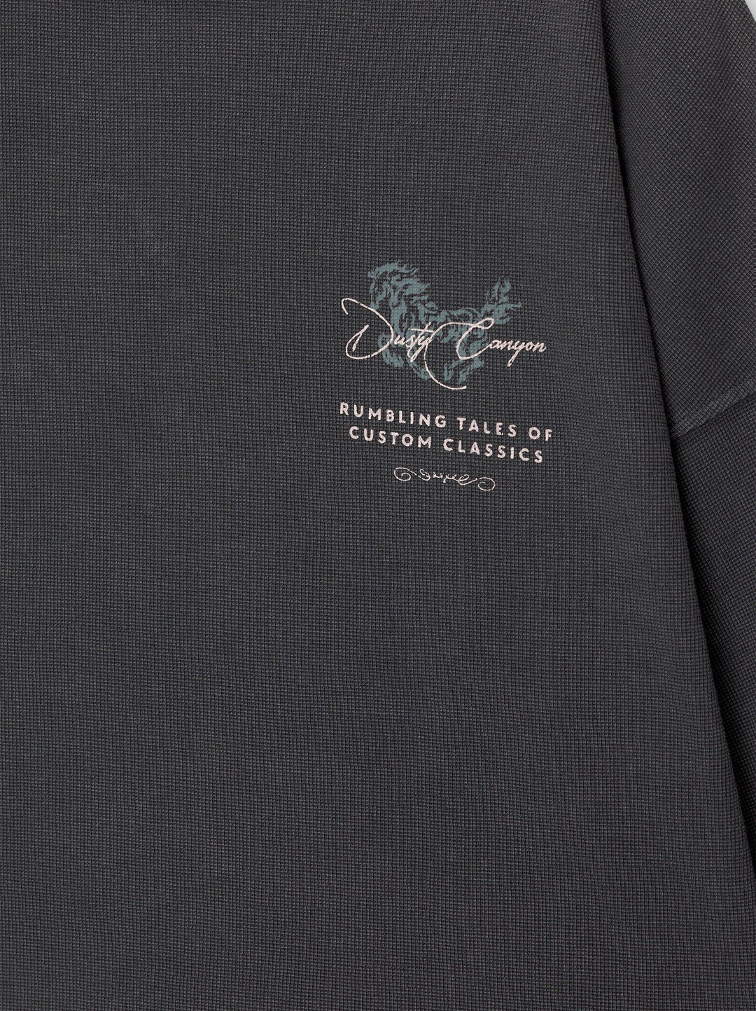Moudda PULL & BEAR - T-Shirt Usé Waffle Customs Classics Cheval - Tunisie 8
