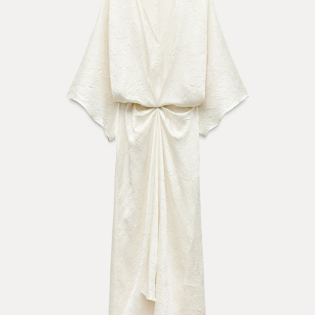 Moudda ZARA - Robe mi-longue encolure en V froissée - Tunisie 2